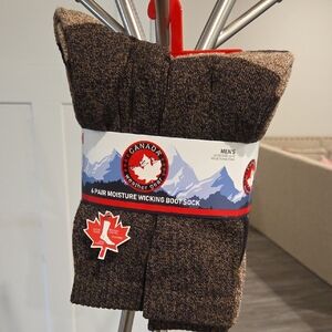 Canada Weather Gear Men's Brown Boot Socks